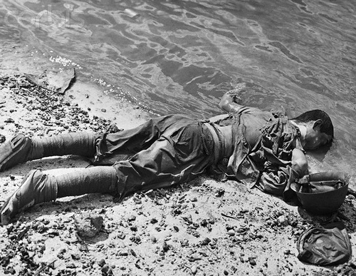  Japanese soldier lies dead face down 