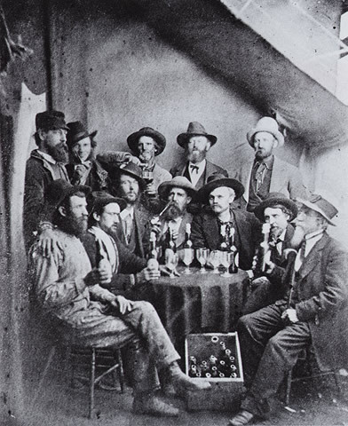 Miners Drinking in a Colorado Saloon