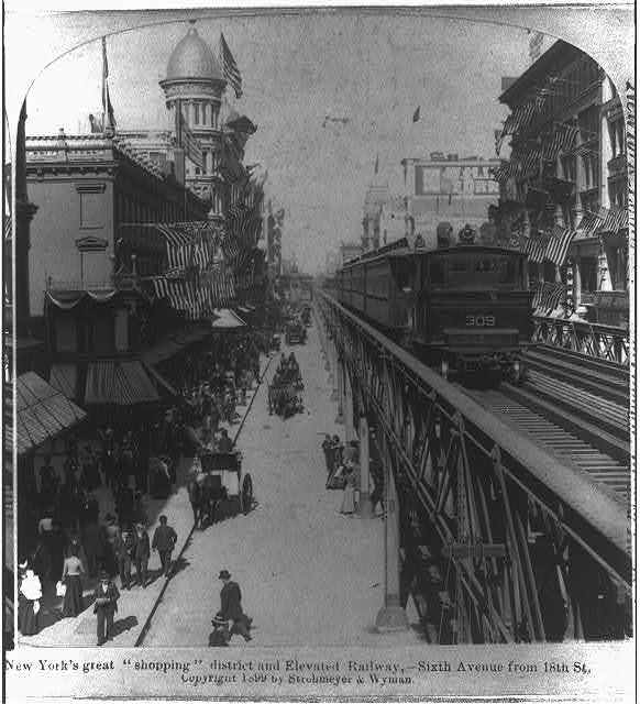 Elevated Railway.  New York City. 6th Ave