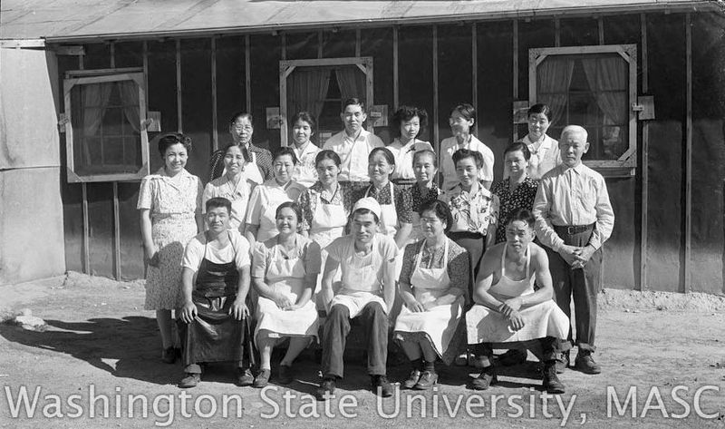 Mess hall staff from Heart Mountain Relocation Center