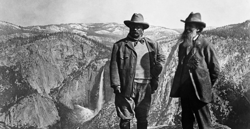 John Muir and President Theodore Roosevelt at Yosemite National Park