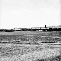 Future site for Heart Mountain High School, 1943