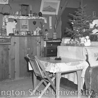 Interior of the Hide family&#039;s barrack