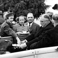 President Franklin D. Roosevelt&#039;s visit to the Grand Coulee Dam construction site, October 2, 1937