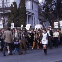 March in protest of the Vietnam War