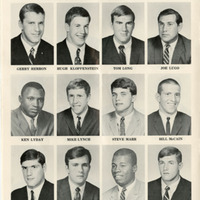 Portraits of Washington State University football players from 1968 program