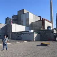 Dr. Jeff Sanders outside B Reactor