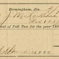 Poll Tax Receipt