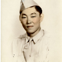 Makio Hide in an army uniform