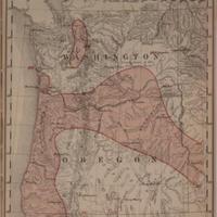 Mean annual temperature in degrees Fahrenheit [Washington and Oregon], (1888)