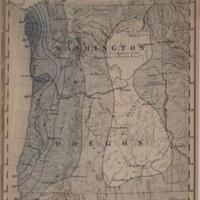 Mean seasonal rainfall in inches, wet season, October - April [Washington and Oregon], 1888