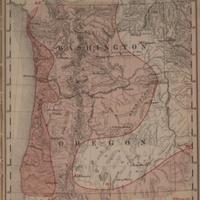 Mean temperature in degrees Fahrenheit, winter, December - February, [Washington and Oregon], (1888)