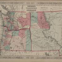 Johnson&#039;s Washington, Oregon and Idaho, (1863)