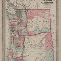 Johnson&#039;s Oregon and Washington, (1873).